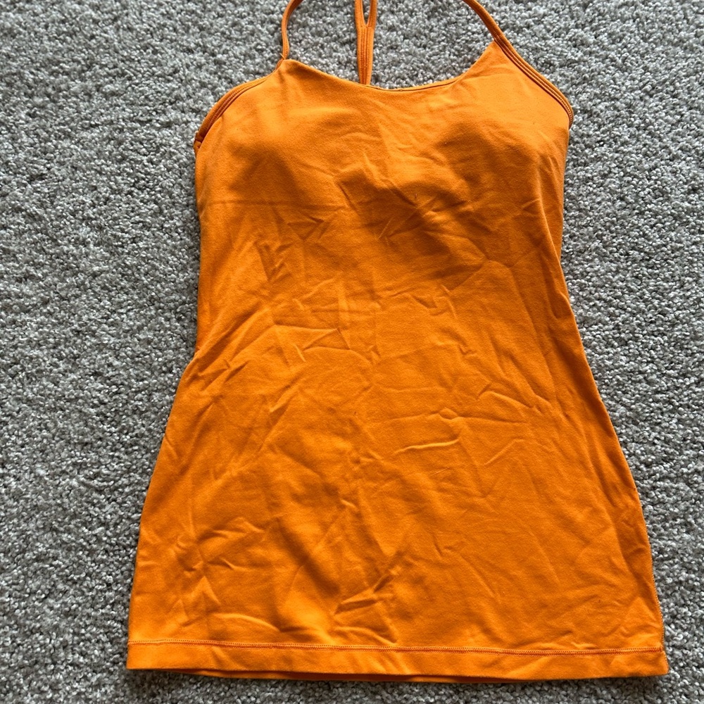 Lululemon Power Y Tank Orange